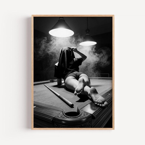 Nun pool table print - nun, on