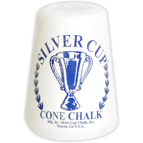 Hand chalk cone - cone, white